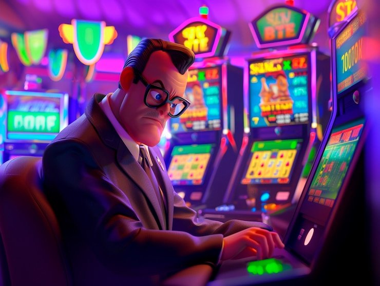 Foto close up pemimpin dealer di meja live casino yang profesional dan ramah memberikan pengalaman bermain langsung